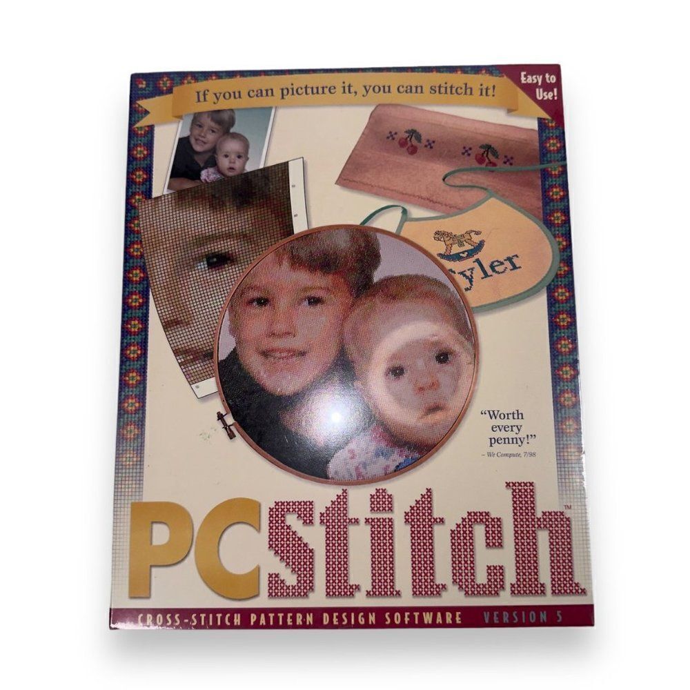 PC Stitch Cross-Stitch Pattern Design Software‎ Version 5 New Sealed